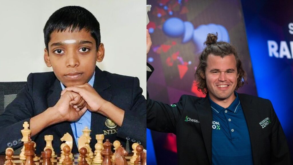 Praggnanandhaa vs. Magnus Carlsen