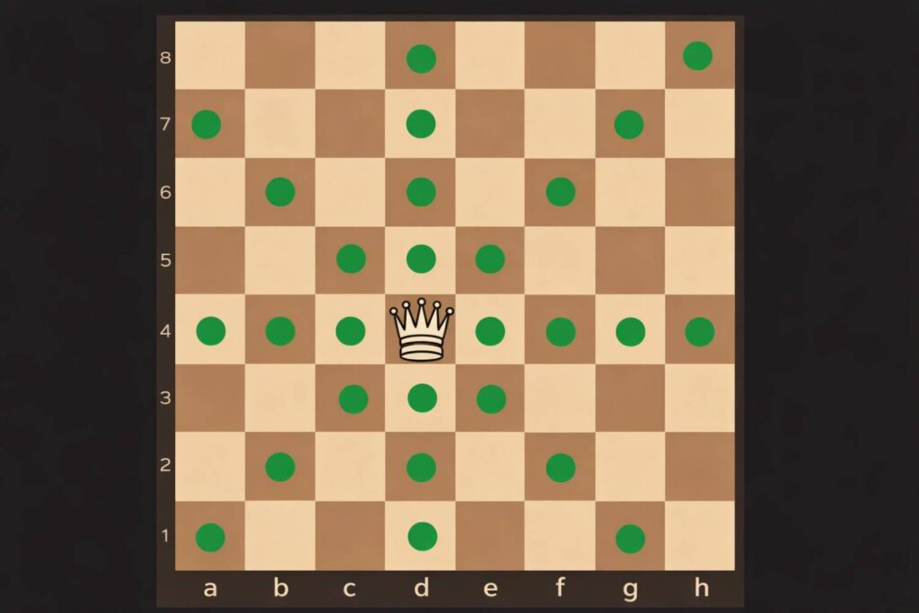 How Queen Moves in Chess