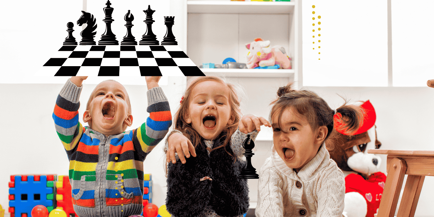 Kids playing chess