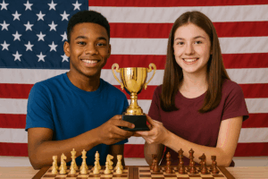teenagers having trophy in their hand