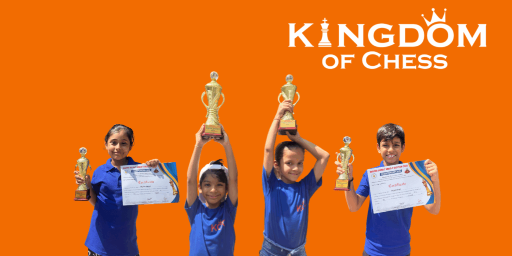 kids holding trophy