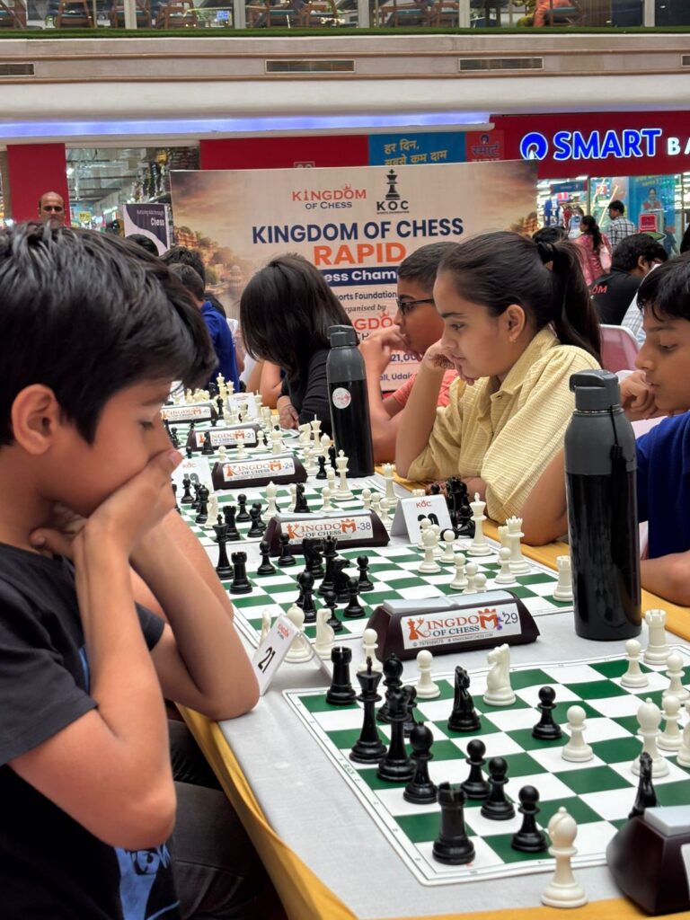 Kids playing chess