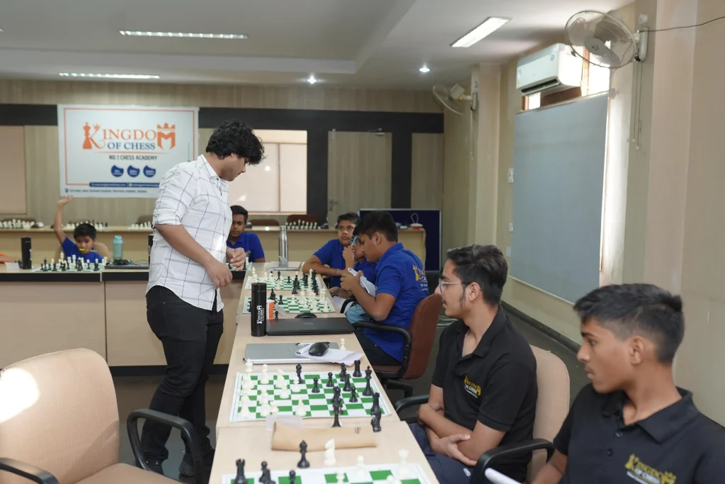 Grandmaster playing chess