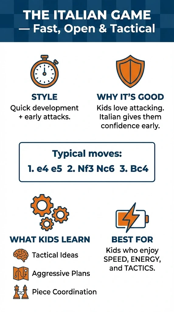 The Italian game infographic
