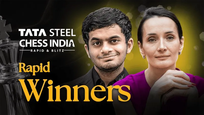 Nihal Sarin and Kateryna Lagno Win Tata Steel Chess India Rapid 2026