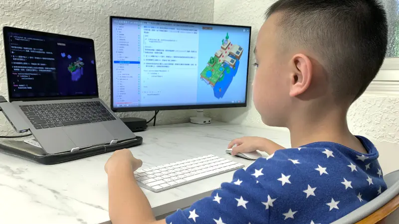 Children coding