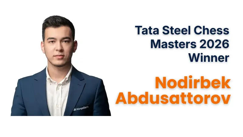 Tata Steel Chess Masters 2026 Winner Nodirbek Abdusattorov